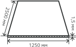 Лист нержавеющий  1,5х1250х2500 мм.  AISI 304 (08Х18Н10) холоднокатаный