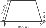 Лист нержавеющий  5х1000х2000 мм.  AISI 304 (08Х18Н10) горячекатаный,  просечно-вытяжной (ПВЛ)